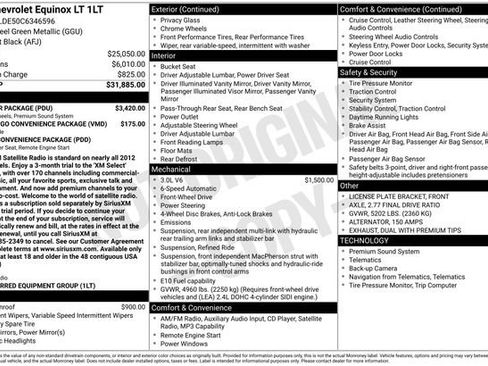 Used 2012 Chevrolet Equinox LT w/ All-Star Package FWD image 38