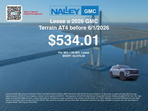 New 2026 GMC Terrain AT4 w/ Technology Package II AWD/4WD image 3