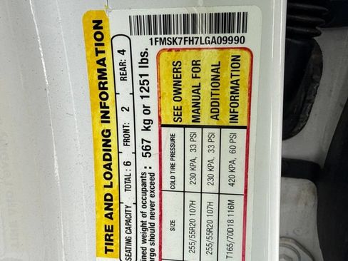 Used 2020 Ford Explorer Limited w/ Class III Trailer Tow Package RWD image 14
