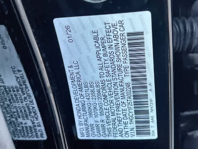 Certified 2026 Honda Accord LX image 22