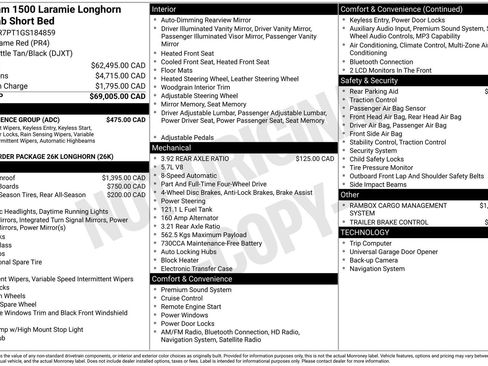 Used 2016 RAM 1500 Laramie Longhorn w/ Convenience Group AWD/4WD image 3