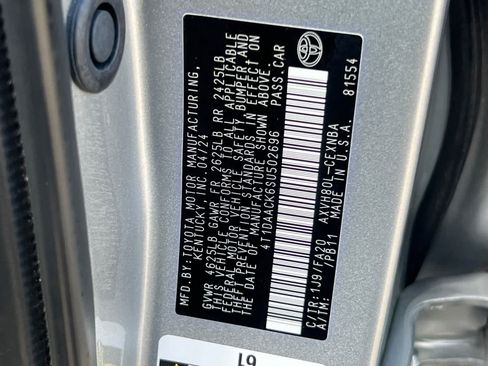 Certified 2025 Toyota Camry LE FWD image 33