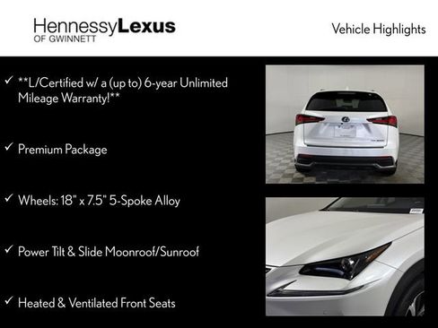 Used 2020 Lexus NX 300h AWD w/ Premium Package image 12
