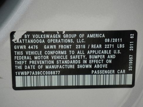 Used 2012 Volkswagen Passat 2.5 SE image 29