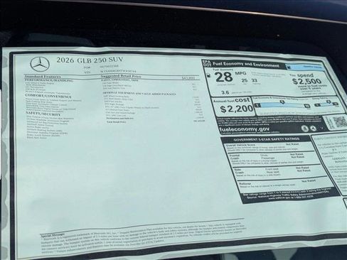 New 2026 Mercedes-Benz GLB 250 image 18