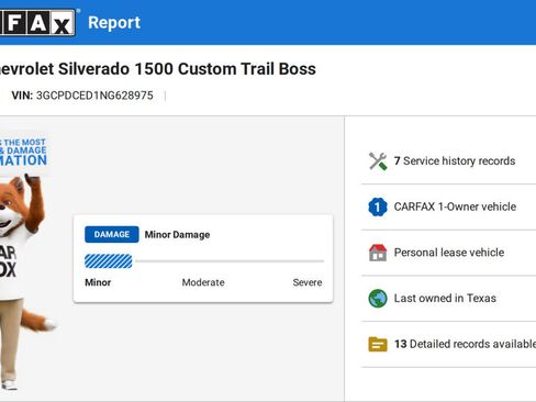 Used 2022 Chevrolet Silverado 1500 Custom Trail Boss image 17