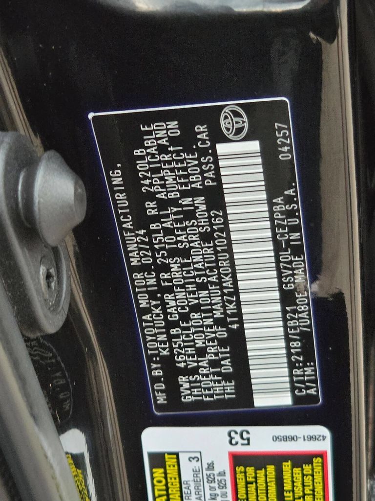 Used 2024 Toyota Camry TRD w/ TRD Package w/JBL Audio FWD image 63