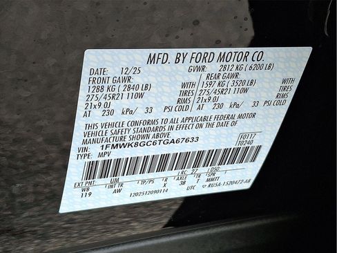 New 2026 Ford Explorer ST w/ Sun And Sound Package image 19