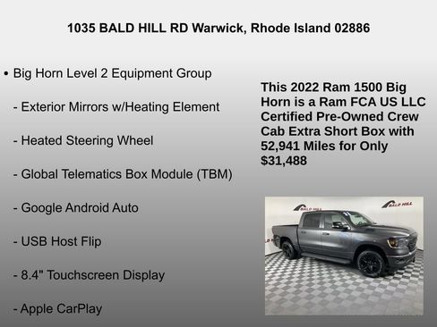 Certified 2022 RAM 1500 Big Horn image 26