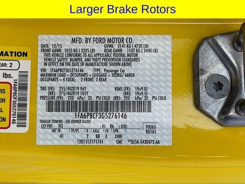 Used 2016 Ford Mustang GT Premium w/ GT Performance Package image 37