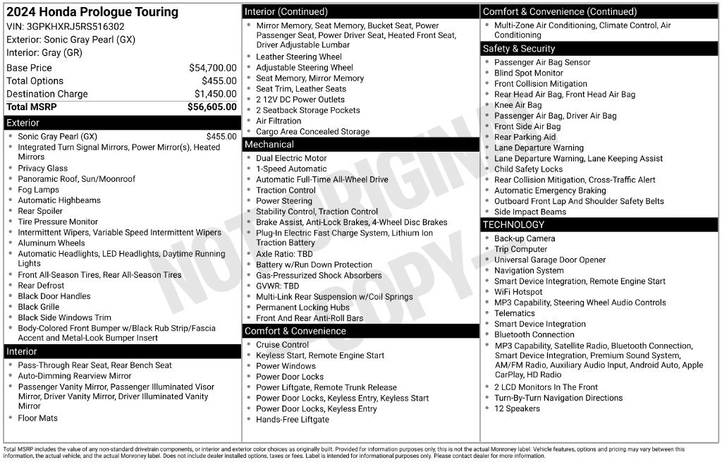 Used 2024 Honda Prologue Touring image 18