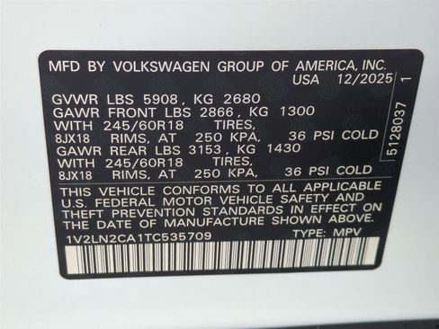 New 2026 Volkswagen Atlas SE image 24