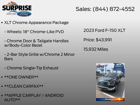Used 2023 Ford F150 XLT w/ Equipment Group 302A High AWD/4WD image 25