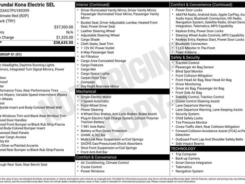 Used 2023 Hyundai Kona SEL FWD image 6
