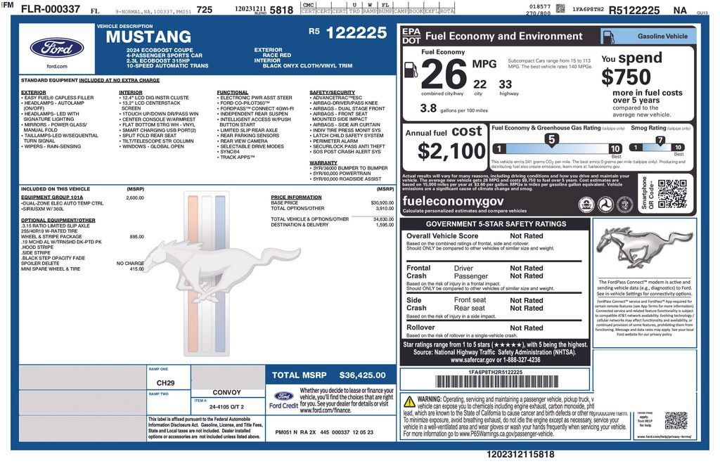 Used 2024 Ford Mustang Coupe RWD image 4