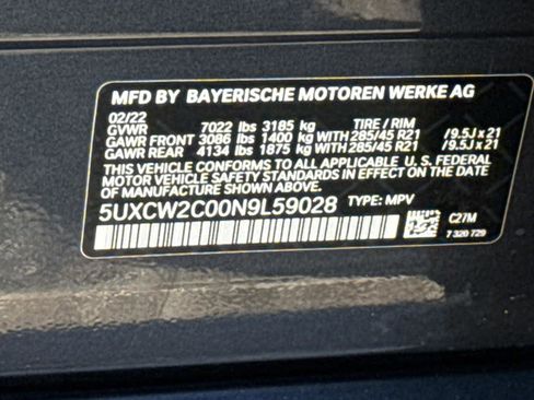 Certified 2022 BMW X7 xDrive40i w/ Premium Package image 31