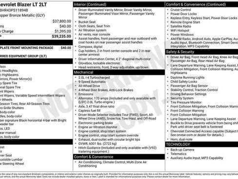 Certified 2023 Chevrolet Blazer LT AWD/4WD image 12