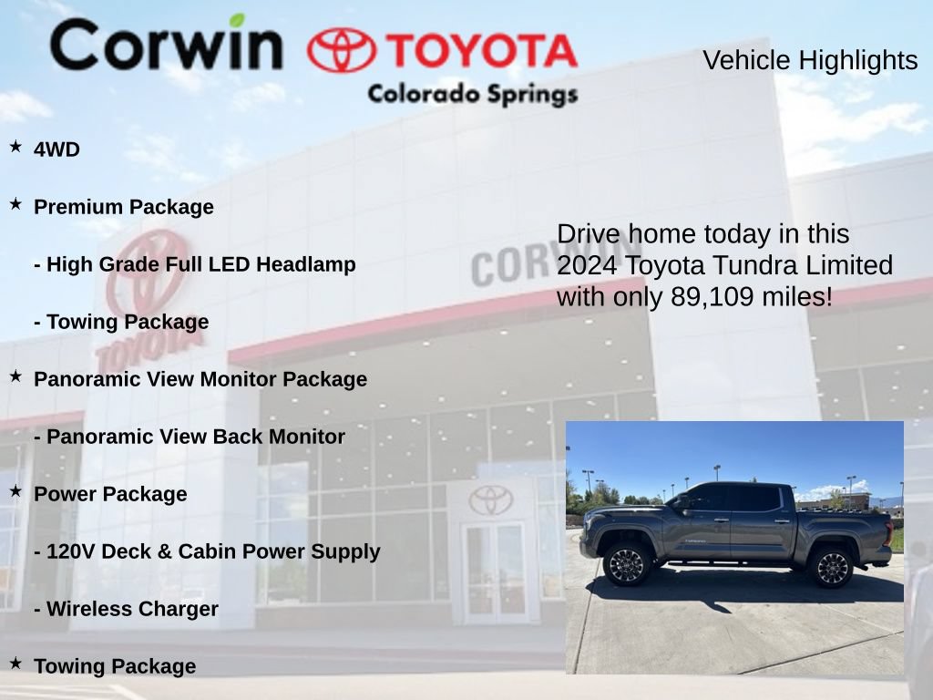 Used 2024 Toyota Tundra Limited AWD/4WD image 7