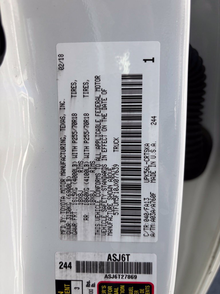 Used 2018 Toyota Tundra SR AWD/4WD image 16