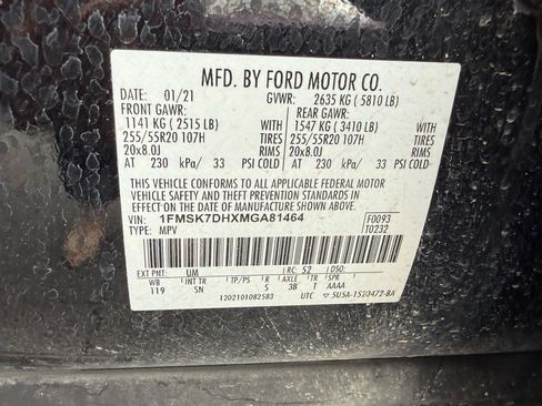 Used 2021 Ford Explorer XLT w/ Equipment Group 202A image 48