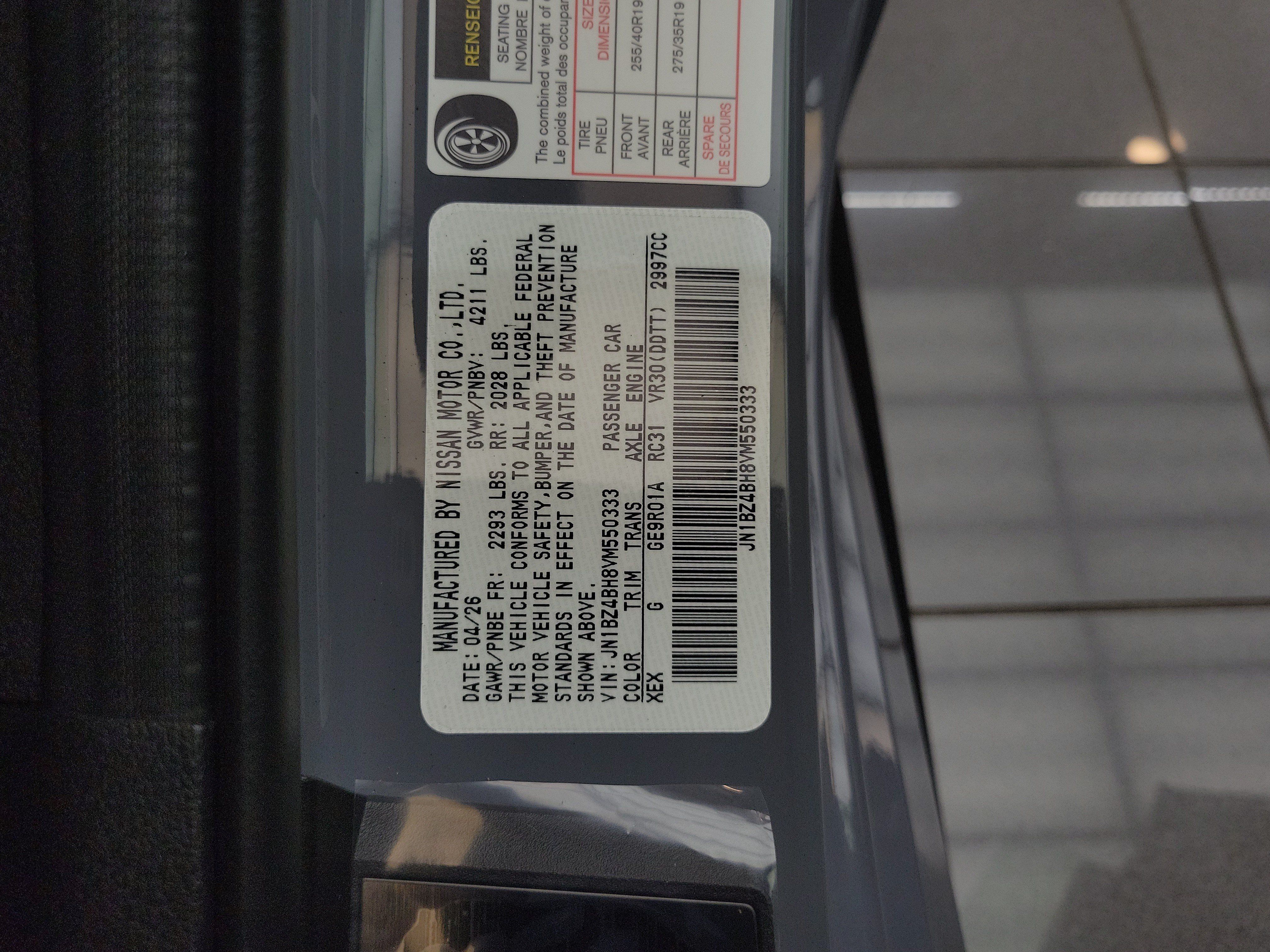New 2027 Nissan Z Performance RWD image 15