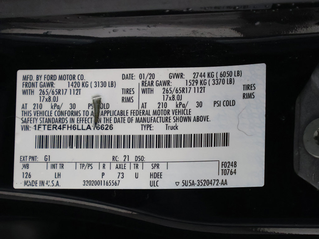 Used 2020 Ford Ranger XLT w/ Equipment Group 301A Mid AWD/4WD image 49