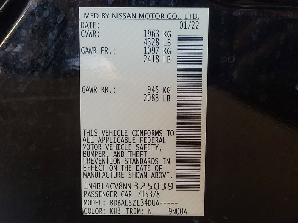 Used 2022 Nissan Altima 2.5 SR FWD image 33