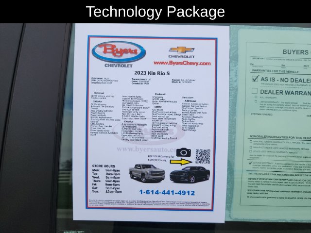 Used 2023 Kia Rio S w/ Technology Package FWD image 13