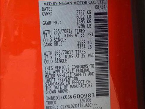 Used 2025 Nissan Frontier PRO-4X w/ Pro Convenience Package AWD/4WD image 22