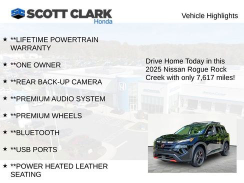 Used 2025 Nissan Rogue SV w/ Rock Creek Premium Package AWD/4WD image 12