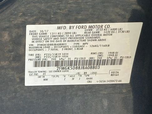 Used 2018 Ford Flex Limited FWD image 32