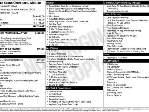 Used 2023 Jeep Grand Cherokee L Laredo AWD/4WD image 5