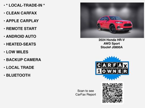 Used 2024 Honda HR-V Sport image 7