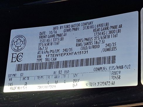 Certified 2017 Ford F150 XLT w/ Equipment Group 302A Luxury image 25