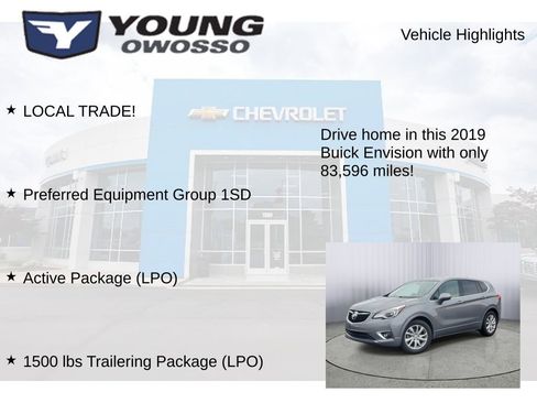 Used 2019 Buick Envision Preferred w/ LPO, Active Package image 7