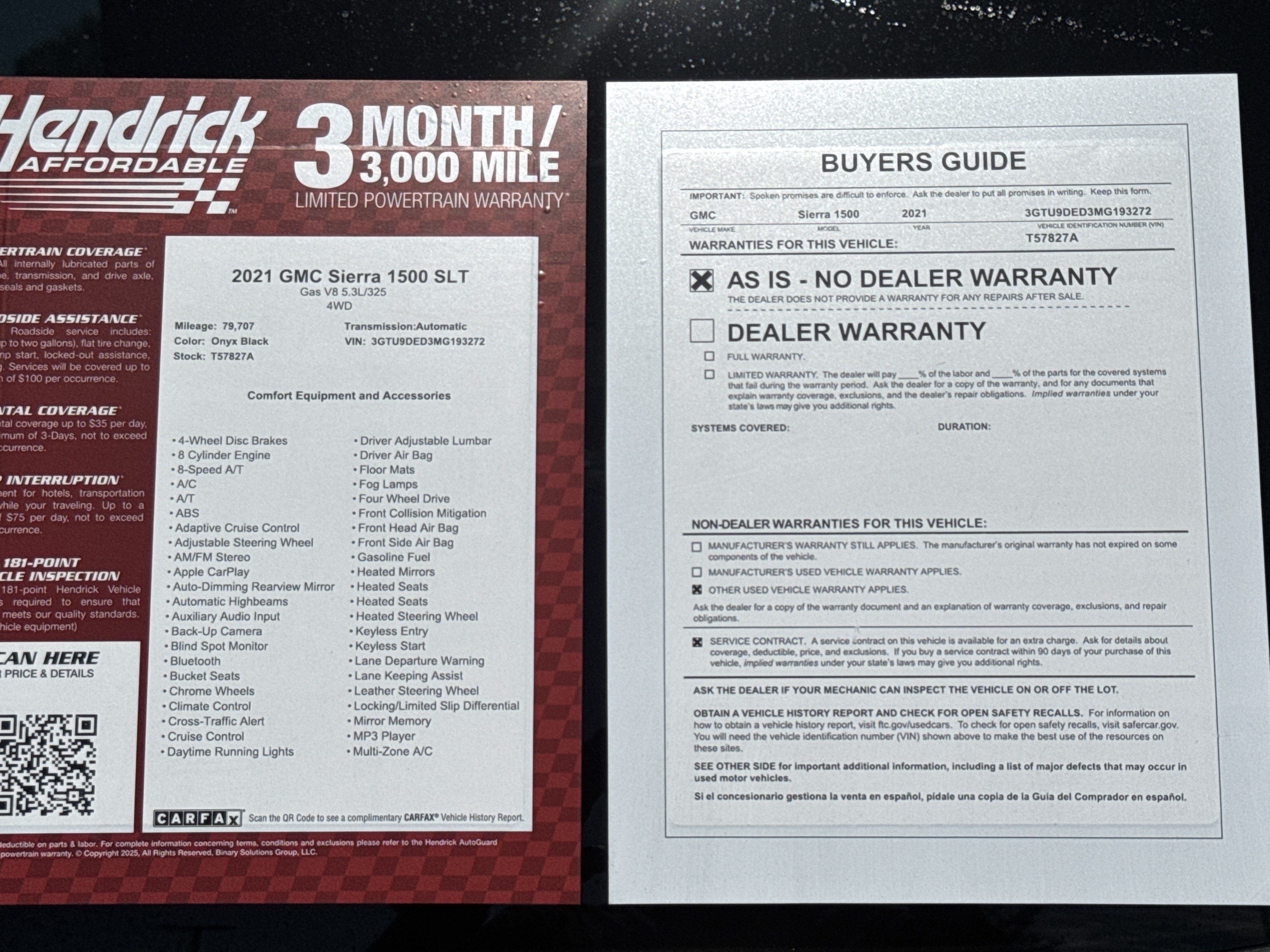 Used 2021 GMC Sierra 1500 SLT w/ SLT Premium Plus Package AWD/4WD image 37