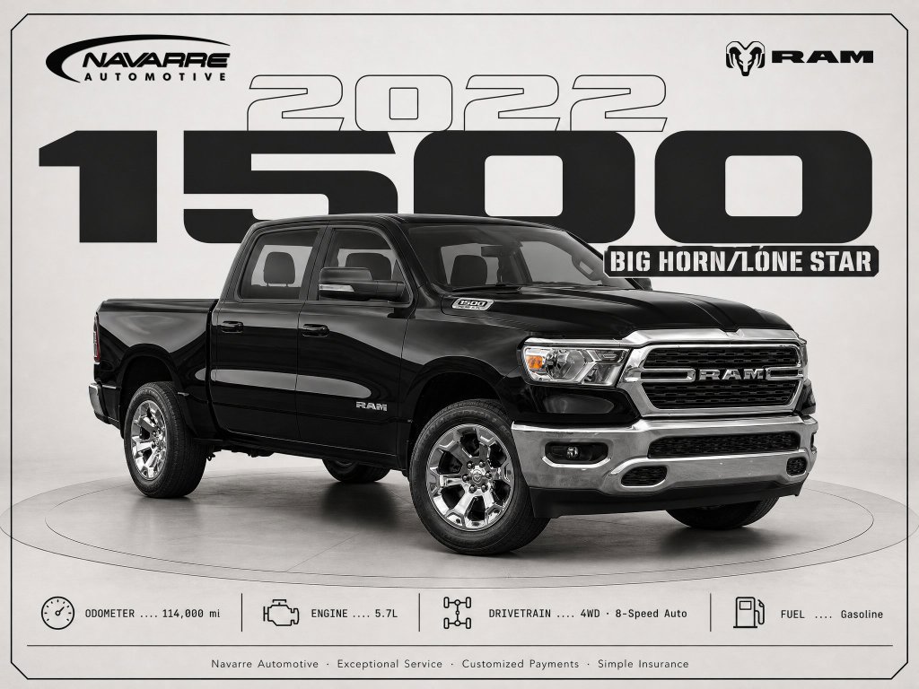 Used 2022 RAM 1500 Big Horn AWD/4WD image 1