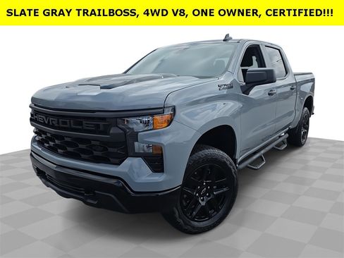 Certified 2024 Chevrolet Silverado 1500 Custom Trail Boss w/ Dark Appearance Package image 1