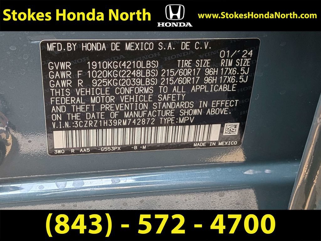 Certified 2024 Honda HR-V LX image 7