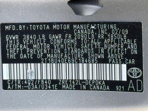 Used 2009 Toyota Corolla LE FWD image 28
