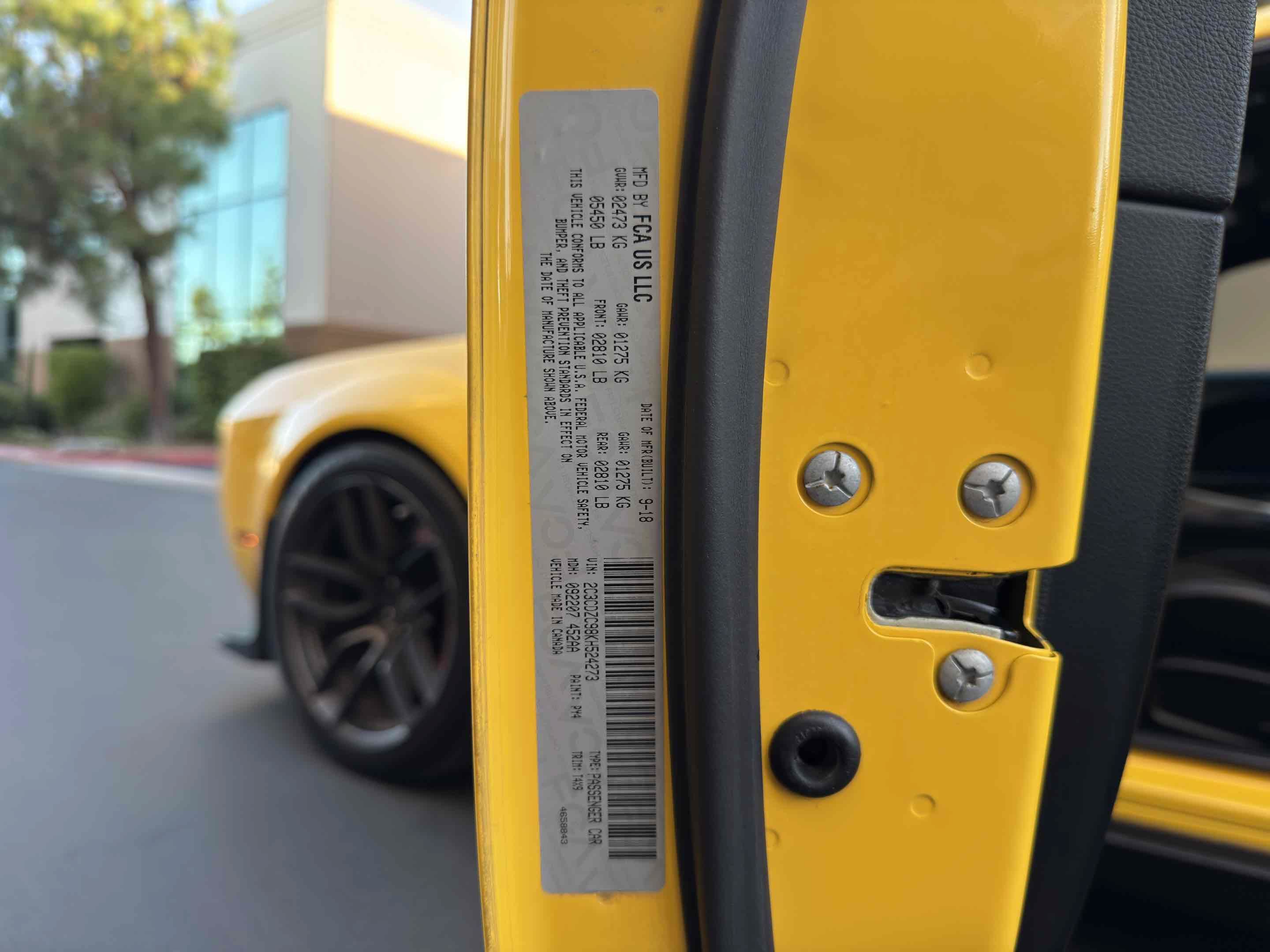 Used 2019 Dodge Challenger SRT Hellcat w/ Widebody Package RWD image 66