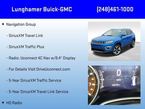 Used 2017 Jeep Compass Limited w/ Navigation Group image 12