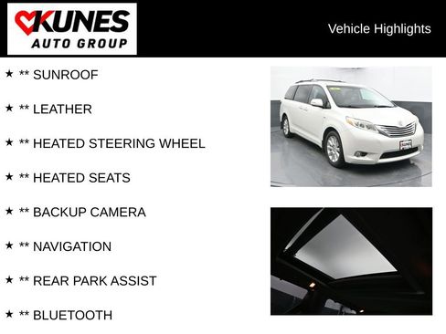 Used 2016 Toyota Sienna Limited Premium AWD/4WD image 2