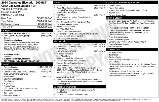 Used 2024 Chevrolet Silverado 1500 RST w/ Z71 Off-Road Package AWD/4WD image 18