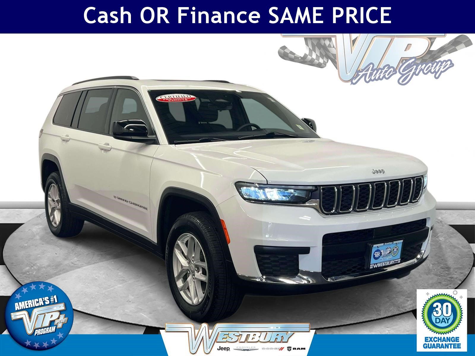 Certified 2025 Jeep Grand Cherokee L Laredo w/ Luxury Tech Group I AWD/4WD image 1