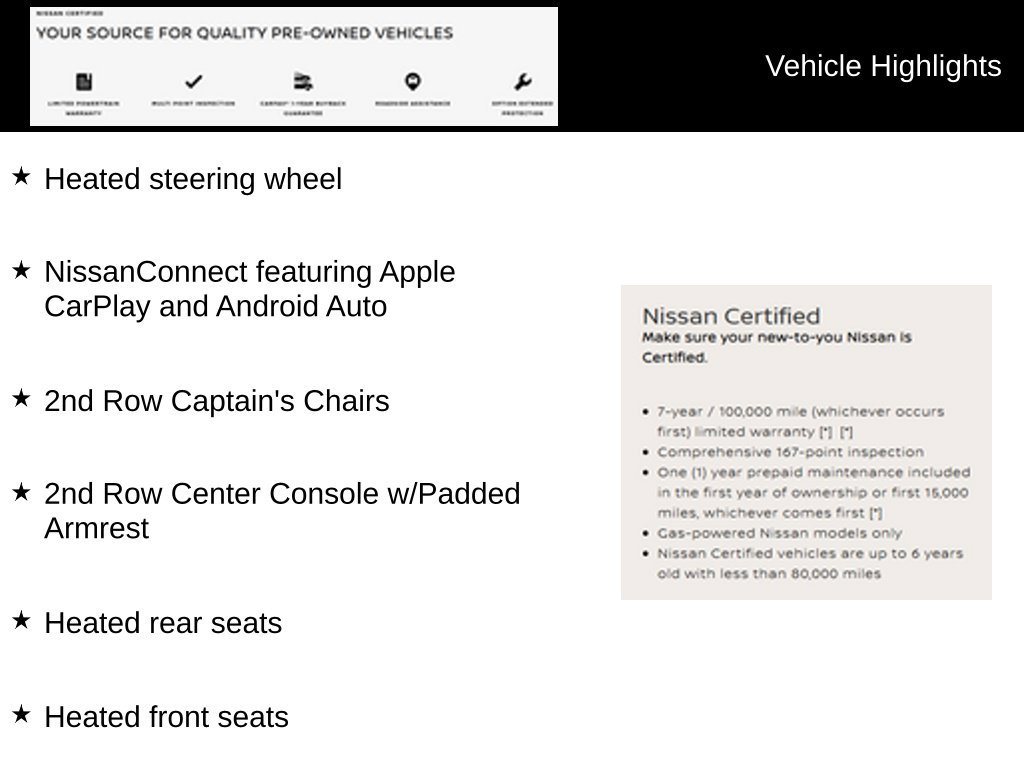 Certified 2023 Nissan Armada Platinum w/ Captain's Chairs Package AWD/4WD image 9