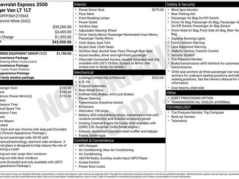 Used 2021 Chevrolet Express 3500 LT w/ LT Preferred Equipment Group image 10