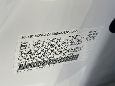Used 2018 Acura MDX Sport Hybrid w/ Advance Pkg AWD/4WD image 40