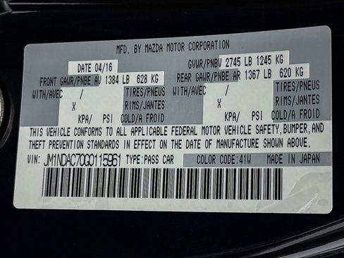 Used 2016 MAZDA MX-5 Miata Club w/ Brembo/BBS Package image 29