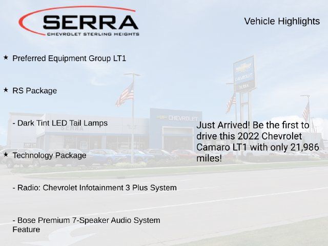 Used 2022 Chevrolet Camaro LT w/ RS Package RWD image 3